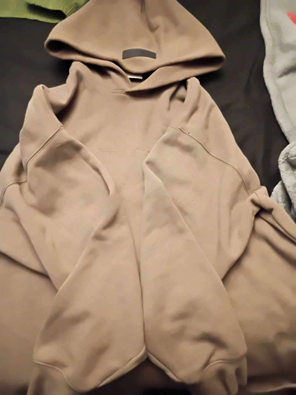 Essentials Taupe-Beige Pullover Hoodie